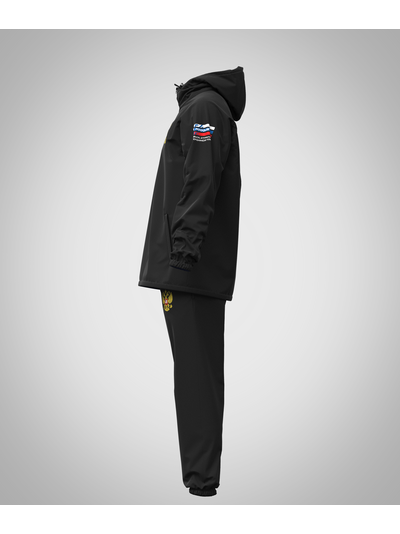 Ветрозащитный костюм на молнии "Россия" BRAVEGARD черный