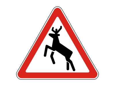 Знак дорожный 1.27 Дикие животные