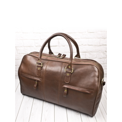 Кожаная дорожная сумка Campelli Premium brown (арт. 
4014-53)