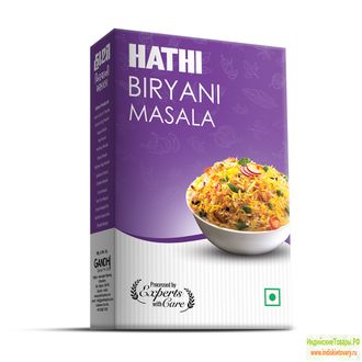 Biryani Masala / Смесь специй для риса с овощами / 50 г / коробка / HATHI MASALA™