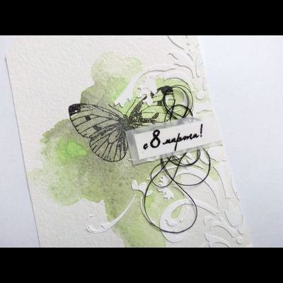 ФП штамп "Бабочка-капустница большая"