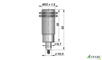 Индуктивный взрывозащищенный датчик SNI 18-7-D резьба М22х1,5