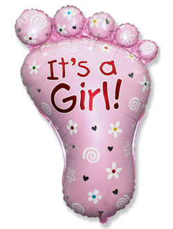Фольгированный Шар - Ступня Девочки