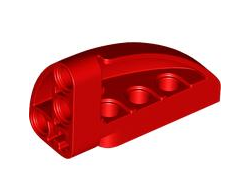 Technic, Panel Curved 5 x 3 x 2 Corner Quarter Ellipse, Right, Red (2442 6478285)