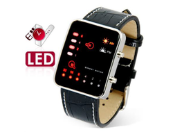 Led Watch - часы бинарные 8-32 наручные