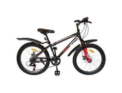 Мечта DELTA 24" (black-red) (21 скорость, диск. тормоза)