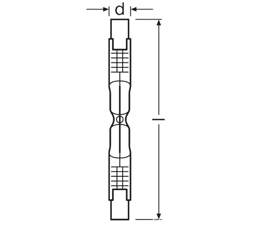 Линейные лампы цоколь R7s - Галогенная лампа Muller Licht Eco 80w 230v R7s
