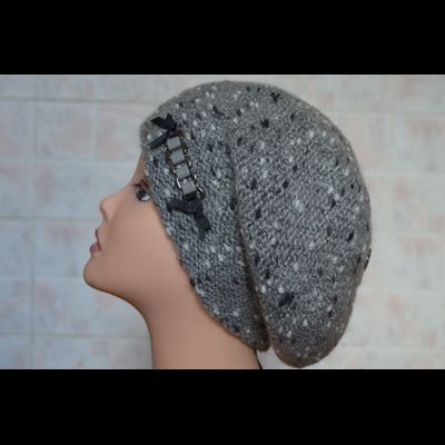 вязаный берет меланжевый зимний италия зима 2017 купить в магазине итальянских беретов