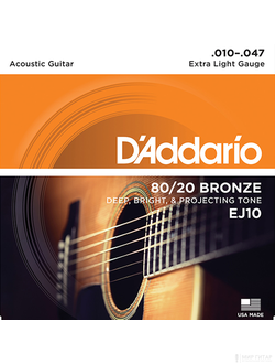 D`Addario EJ10 Bronze 80/20 (10-47)