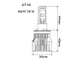 Светодиодные LED лампы для противотуманных фар PIAA H8/H11/H16 6000K