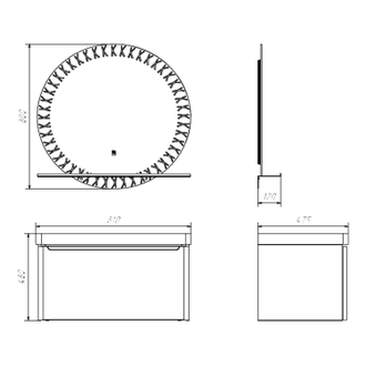 Тумба-умывальник "Арзамас-80" белый глянец с раковиной Comforty 4480