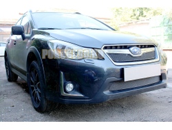 Защита радиатора Subaru XV (рестайлинг) 2016-2017 black низ PREMIUM