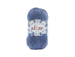 Пряжа купить недорого. Miss Alize 100% мерсеризованный хлопок. 50 г, 280 м. 303 цвет голубой