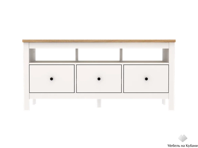 2.08.03.090.14 САГА тумба 3 ящика белая/ясень