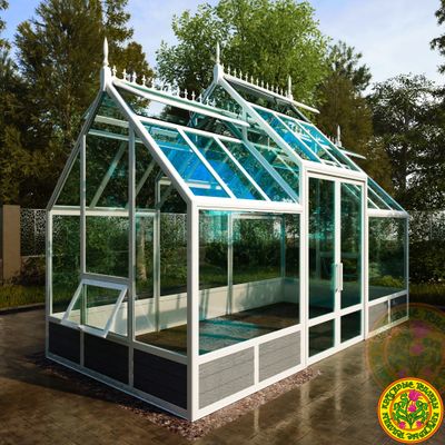 Теплица из стекла и алюминия АССОЛЬ размером 2500 х 5000 мм Скоро в продаже