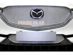 Защита радиатора Mazda CX-5 2017- chrome верх PREMIUM