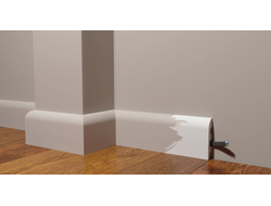 Напольный плинтус Decor-Dizayn DD41, для покраски, влагостойкий, ударопрочный, 2 метра