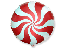 Воздушный шар фольгированный "ЛЕДЕНЕЦ. Красный" 45 см.