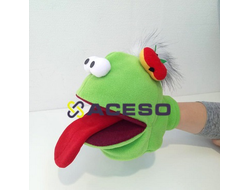 Логопедическая игрушка Логопедик Зеленый (управляется рот и язык)