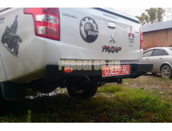 Задний силовой бампер серии Трофи на Mitsubishi L200 V 2015-2018 (03.142.01)