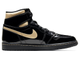 черно-золотистые мужские кроссовки Nike Air Jordan 1 Retro High OG 'Black Metallic Gold' 555088-032