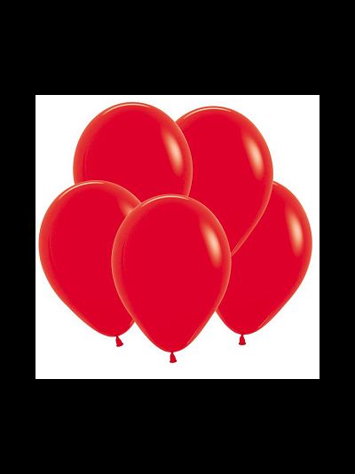 Воздушный шар с гелием "Красный пастель" 30 см