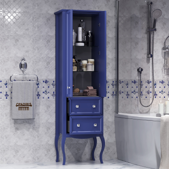 ПЕНАЛ ВАЛЕРИ 56 ДВУХСТВОРЧАТЫЙ ЦВЕТ САПФИР