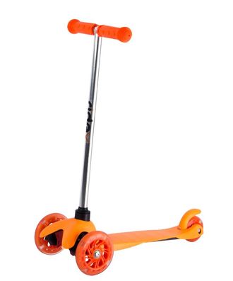 Самокат 3-колесный RIDEX 3D Kinder 120/80 мм, оранжевый