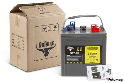 Тяговый WET аккумулятор Rutrike DT146 (T-145) 6V170A/H C3