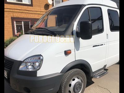 Пороги с накладным листом d42 для ГАЗель Соболь