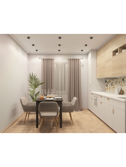 Влагозащищенный светильник Denkirs DK2403-BK