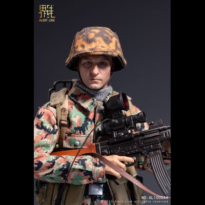 Немецкий солдат - Коллекционная ФИГУРКА 1/6 WWII German Waffen-SS Soldier (AL100044) - Alert Line