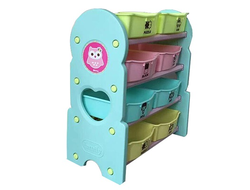 Детская этажерка для игрушек FAMILY «Совушка»