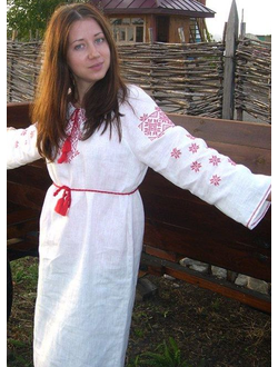 Платье-рубаха с орнаментом - Спарыш