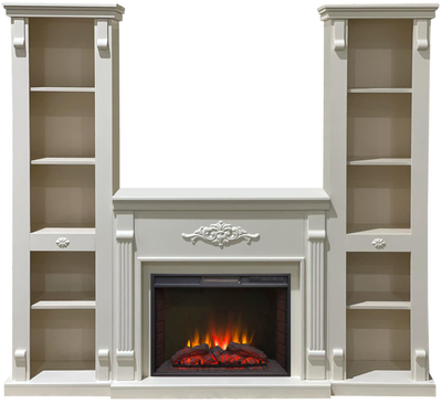 Электрокамин Брукс Элит WT с очагом Sparta 25.5 LED