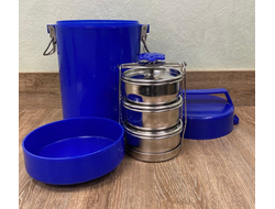 Термос судковый полевой с судками из нержавейки