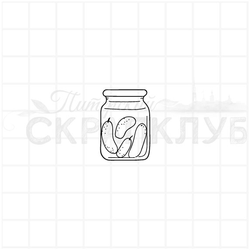 штамп банка с огурцами