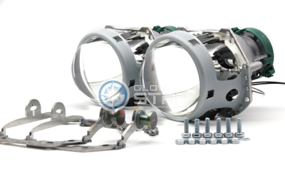 Комплект Hella 3R с рамками для замены штатных ксеноновых линз автомобиля Audi Q7 (2005-2015 г.в.), с адаптивной системой AFL