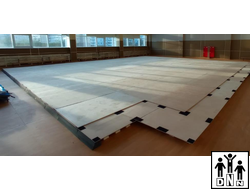 Помост для художественной гимнастики 13.7х13.7 м, фанера 8+8, наложение листов DNN