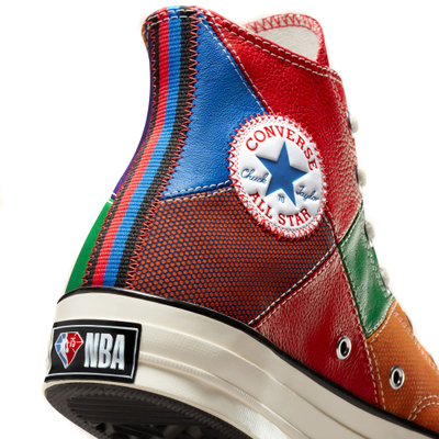 Текстильные яркие Конверс Chuck 70 NBA 75Th Anniversary High Top Game Royal 172830c заказать