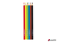 Карандаши цветные ЮНЛАНДИЯ «ЮНЛАНДИК БЫСТРЕЕ ВСЕХ», 6 цветов, трехгранные заточенные. 181387