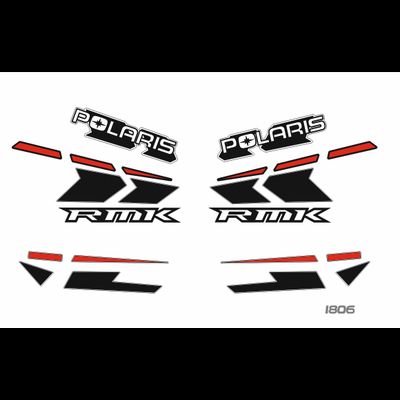 Наклейки на снегоход Polaris RMK заводские стандартные #1806