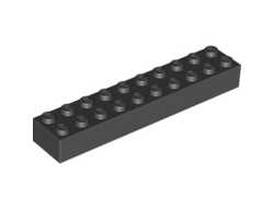 Brick 2 x 10, Black (3006 / 300626 / 4617860)