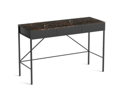 Письменный стол-консоль со столешницей из мрамора янтарного цвета, Fébée купить в Симферополе