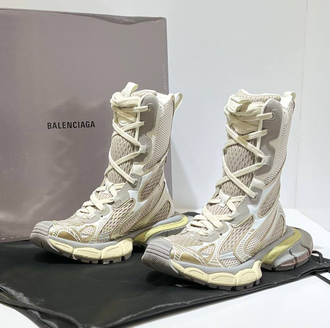 Сапоги весенние Balenciaga 3XL Milk Bronze Old