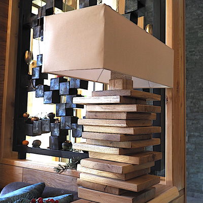 лампа, абажур, экостиль, светильник, мебель для отеля, свет, комплектация отелей, лампа из дерева