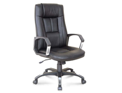 Кресло офисное Юта черная экокожа