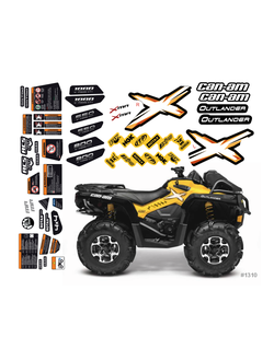 Заводские наклейки для BRP G2 can-am XMR outlander 570 650 800 1000 #1310 Полный комплект