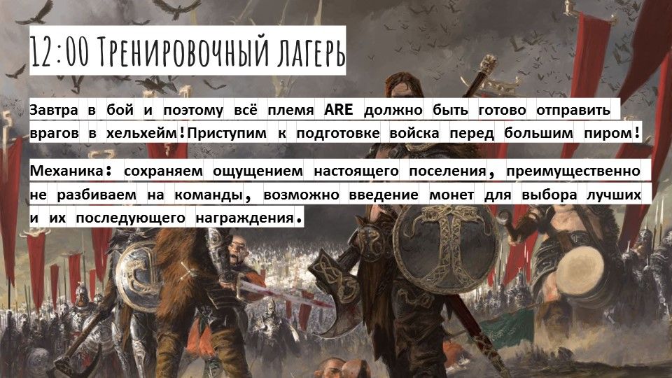 Тренировочный лагерь викинги