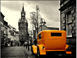 Купить греющую картину с фото олдмобиль